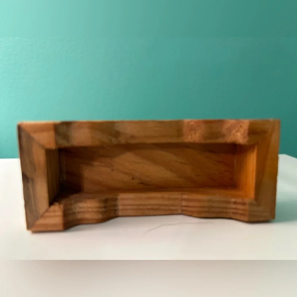 Vintage Miniature Wooden Ship in Glass Display Case - Picture 6 of 10